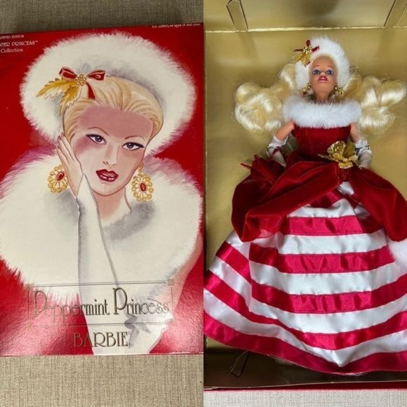 Barbie Other - Barbie Peppermint Princess Collectable. Holiday Barbie 1994 New in Box